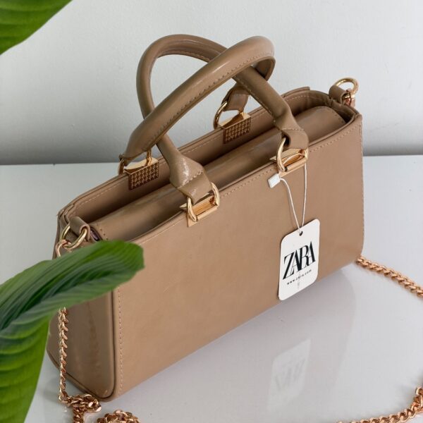 کیف دستی و دوشی زنانه زارا (zara)کد ۱۲۹۶_نسکافه ای (am)