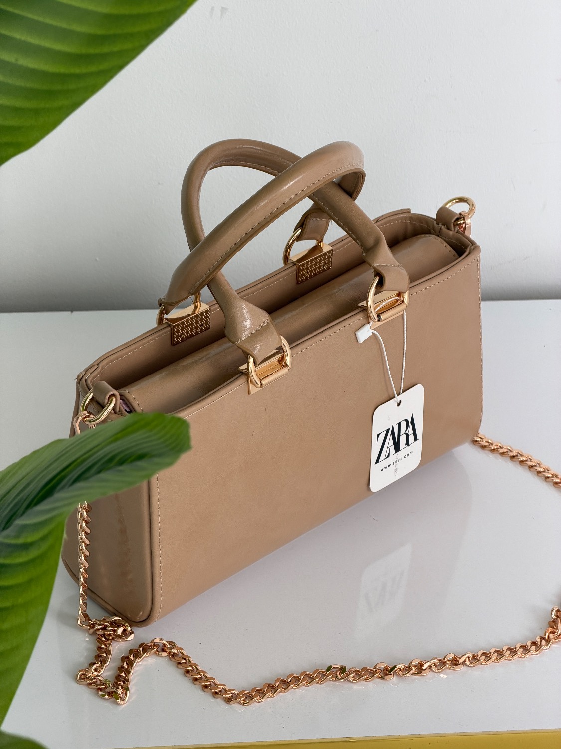 کیف دستی و دوشی زنانه زارا (zara)کد ۱۲۹۶_نسکافه ای (am)