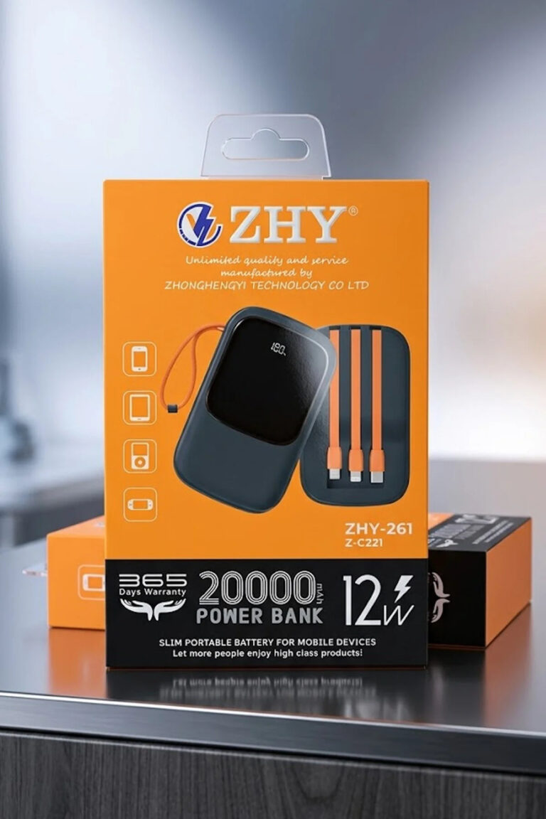پاوربانک ZHY با ظرفیت 20000 میلی آمپر مدل ZHY-261(MK)