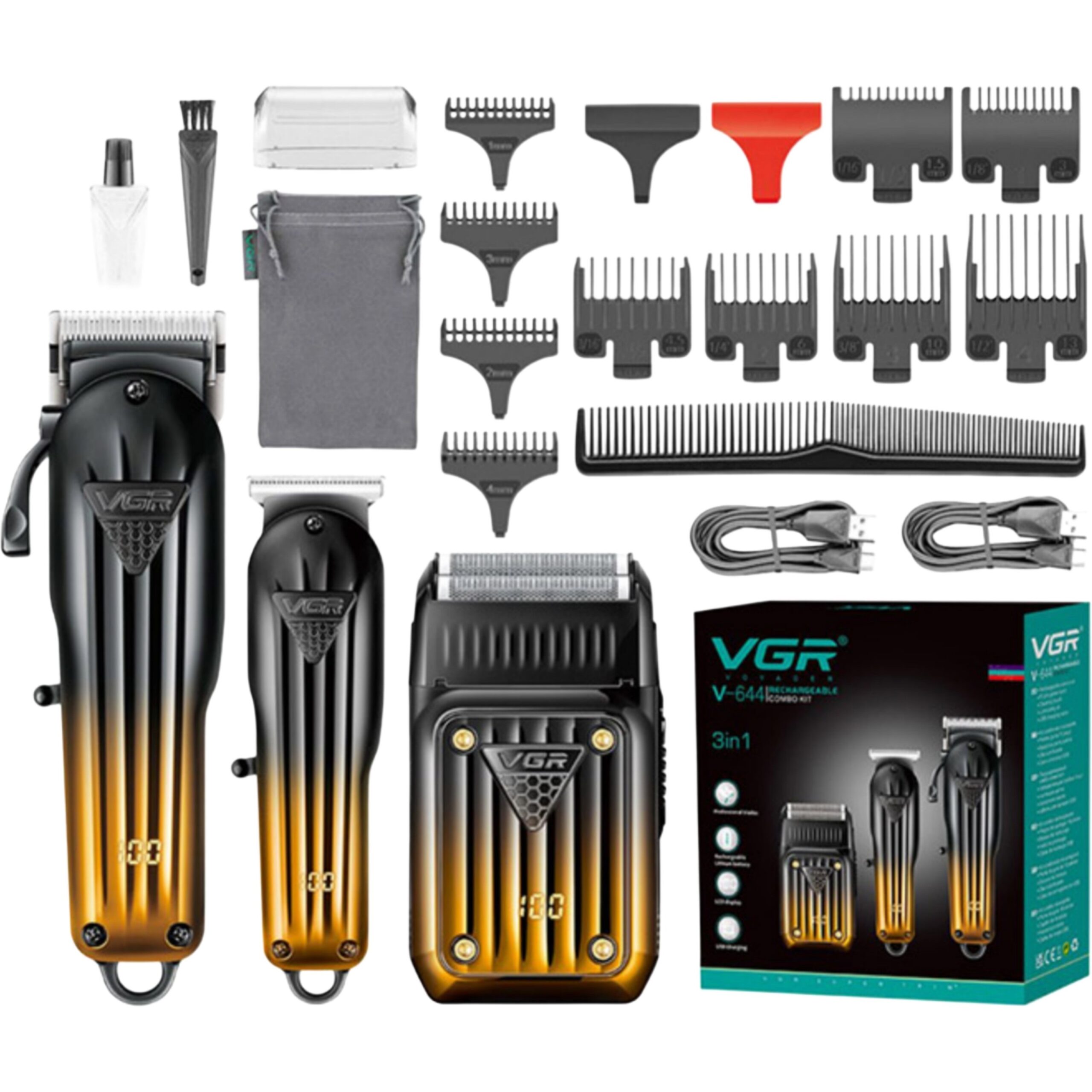 ست 3 عددی ماشین اصلاح وی جی آر مدل VGR V-644