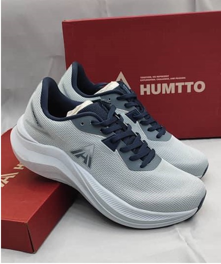 کفش کتونی پیاده روی مردانه هامتو Humtto طوسی مدل HUMTTO 371328A