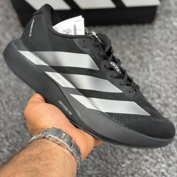کفش کتونی مردانه آدیداس آدیزیرو مشکی طوسی adidas Adizero Evo
