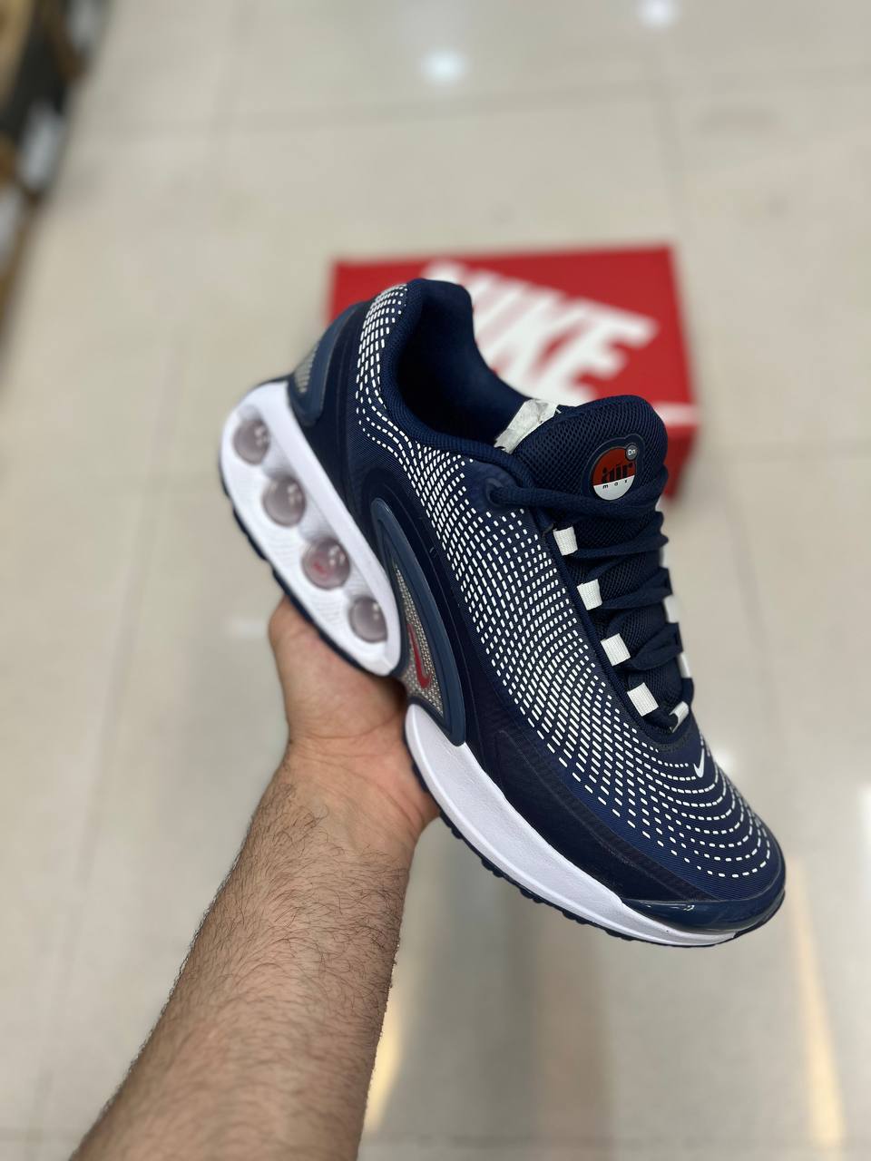 کفش کتونی مردانه نایک ایرمکس Nike Air Ma DN Navy Blue/White