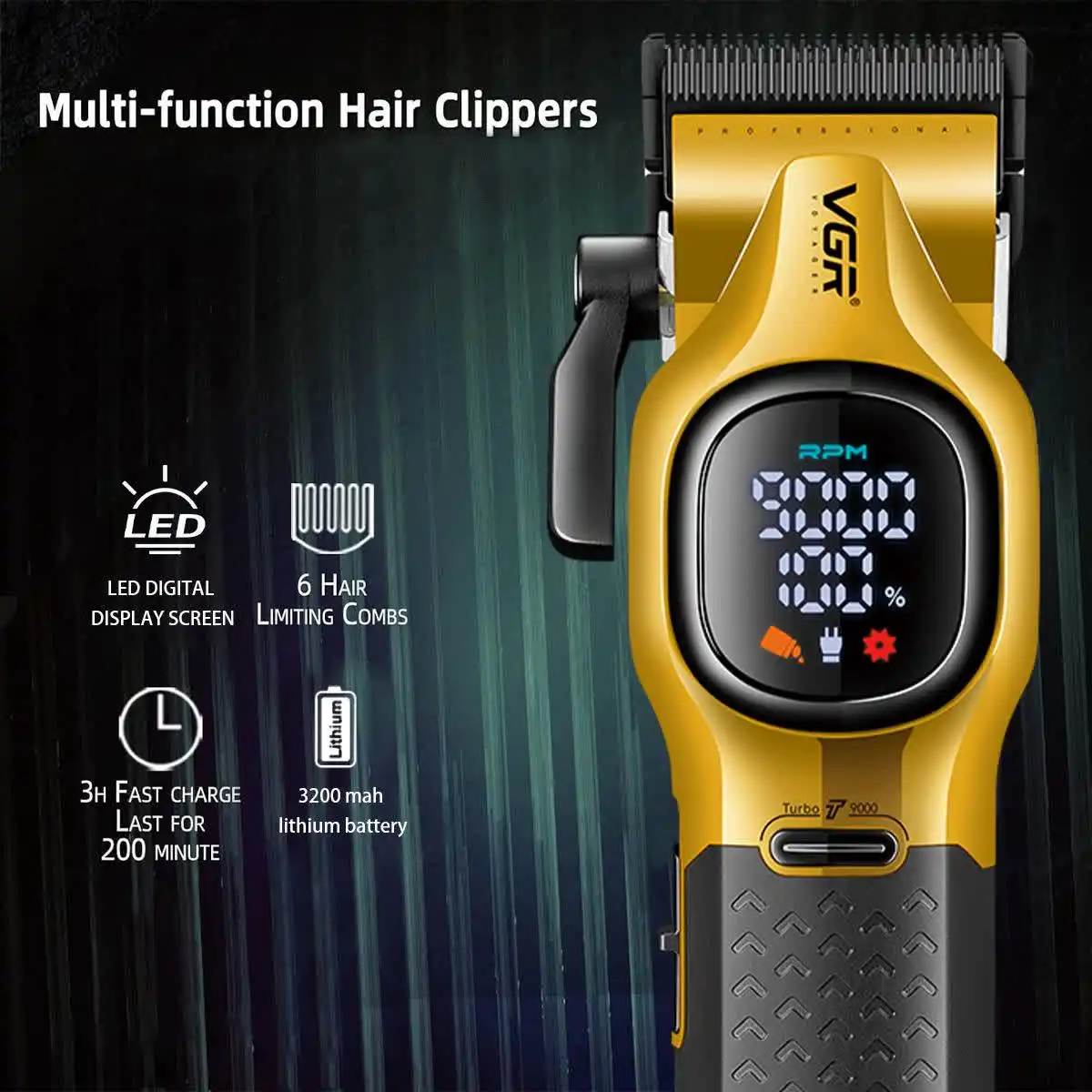 ماشین اصلاح حجم زن وی جی آر مدل V-886C - تصویر 5