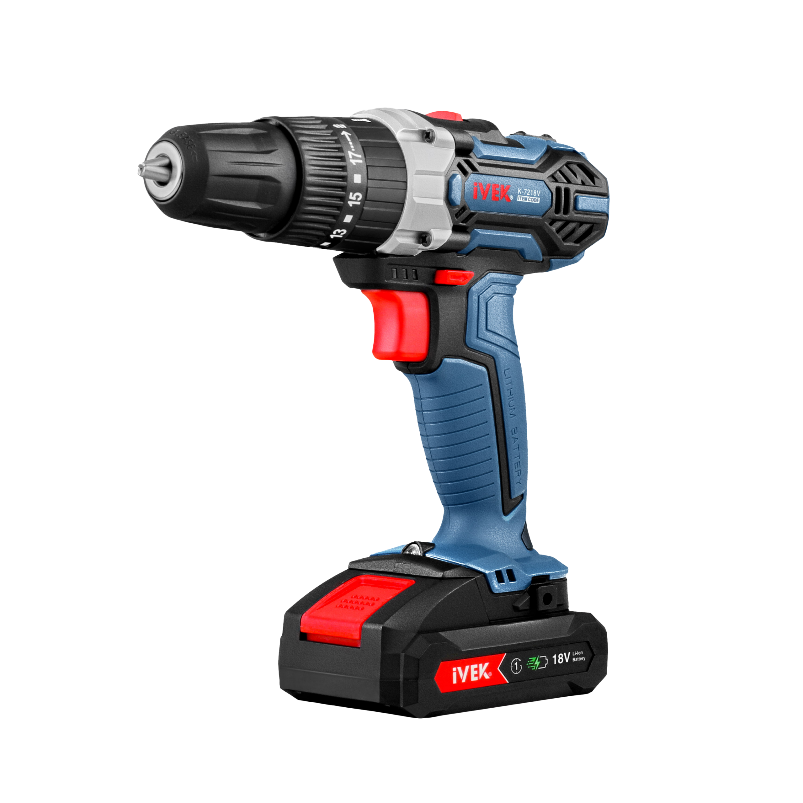دریل شارژی چکشی ۱۸ ولت لیتیومی K-7218V ایوک (AR)