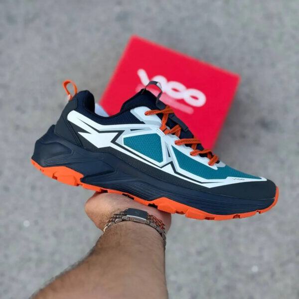 کفش کتونی مردانه ضد آب پیاده‌روی ویکو مشکی (سفید \ آبی) Vico R1019