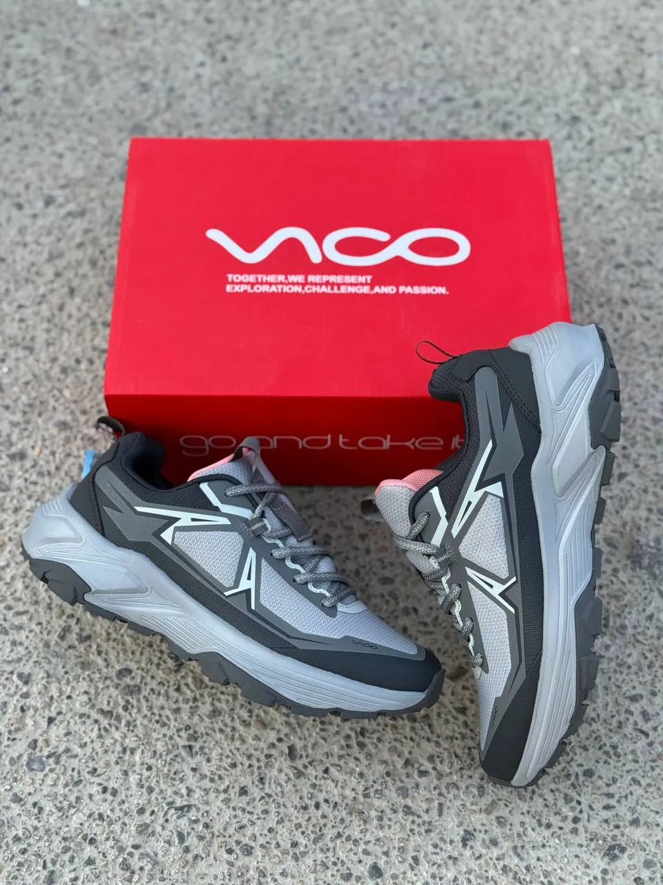 کفش کتونی ضدآب پیادهروی زنانه ویکو طوسی VICO R1019 - Image 4