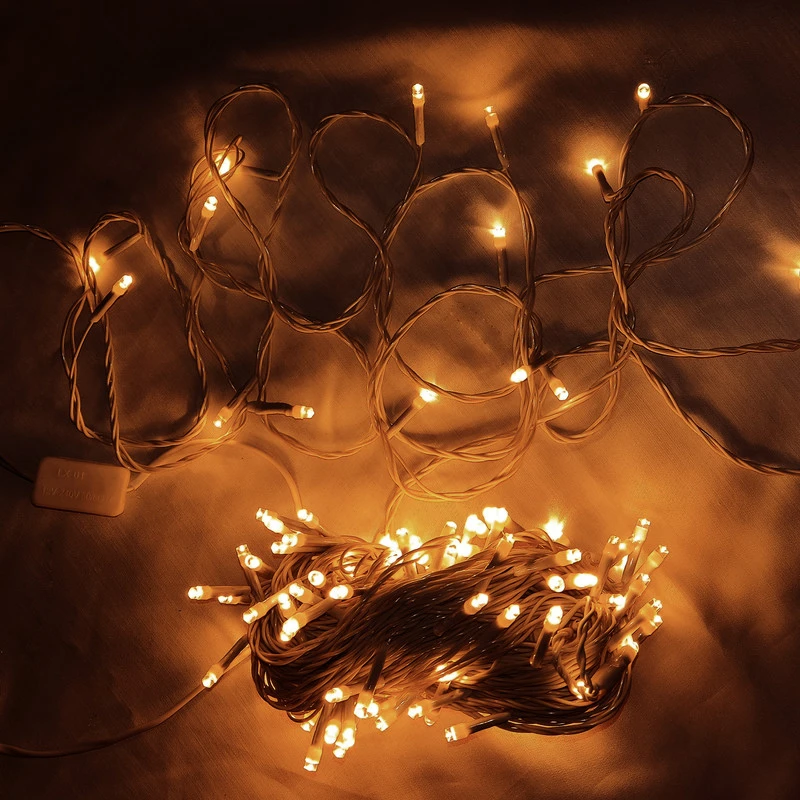 ریسه LED مدل سوزنی طول 50 متر - رنگ آفتابی
