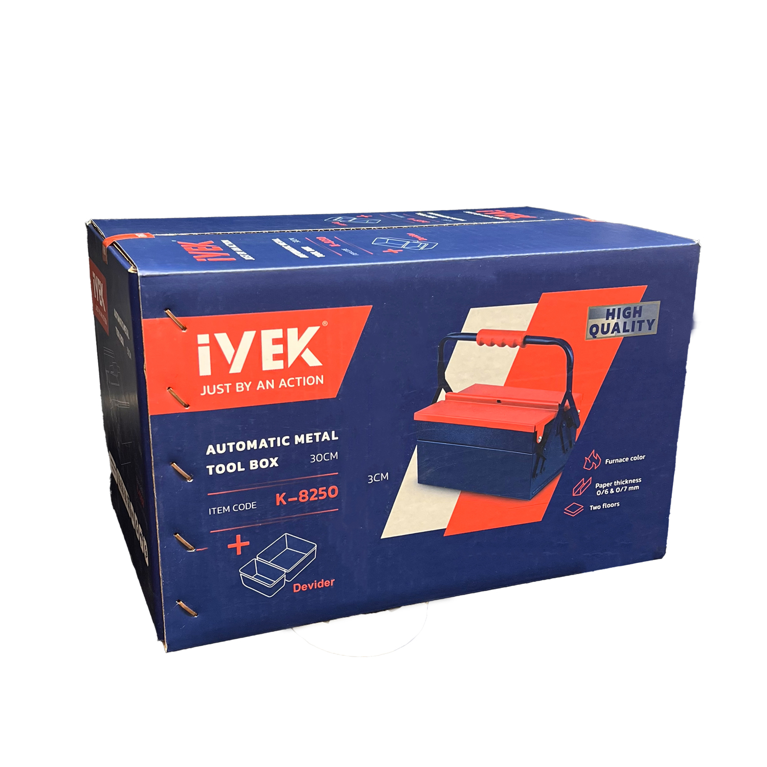 جعبه ابزار اتوماتیک ۳۰ سانت دوطبقه K-8250 ایوک (AR) - Image 4