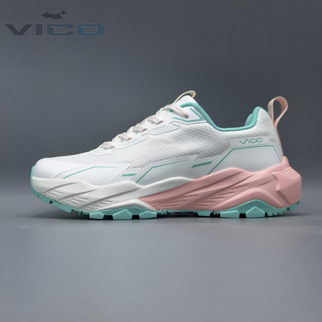 کفش کتونی ضدآب پیادهروی زنانه ویکو سفید صورتی Vico 1238