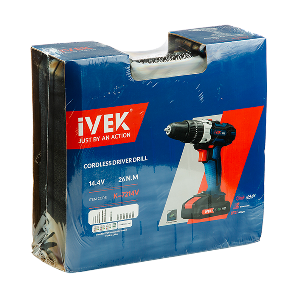 دریل شارژی ۱۴.۴ ولت لیتیومی K-7214V ایوک (AR) - Image 12