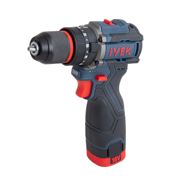 دریل شارژی چکشی براشلس ۱۶ ولت K-7226B ایوک (AR)