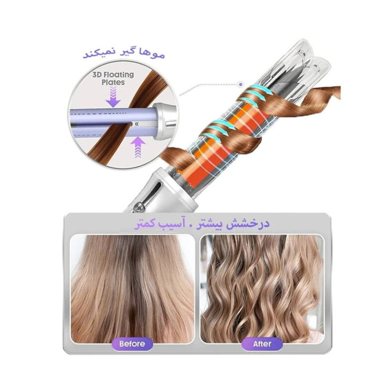 حالت دهنده اتوماتیک مو هوای خنک شیگلم مدل One Touch Airflow Styler Pro