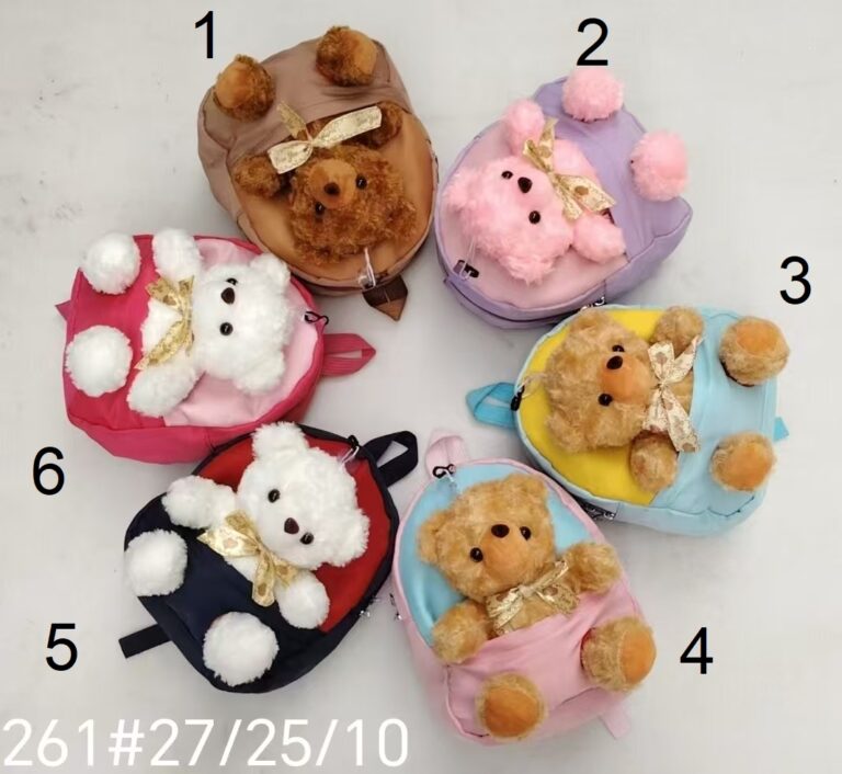 کوله پشتی مهد بچه گانه طرح خرسی خارچی 261 (MK)