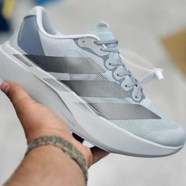 کفش کتونی مردانه آدیداس آدیزیرو اوو اس ال طوسی adidas Adizero Evo SL Grey