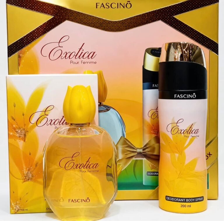 ست ادکلن و اسپری Exotica pour femme ماندگاری 48 ساعته (MK)