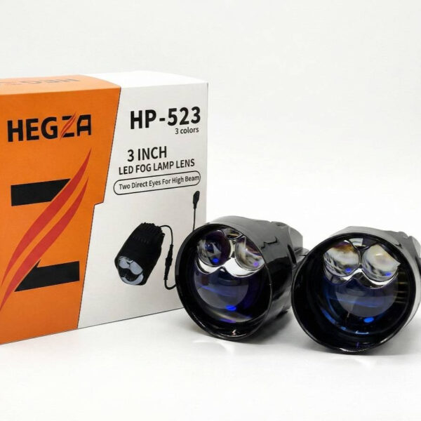 لنز پرژکتور جغدی HP-523 هگزا سه رنگ دو چشم نقاب دار