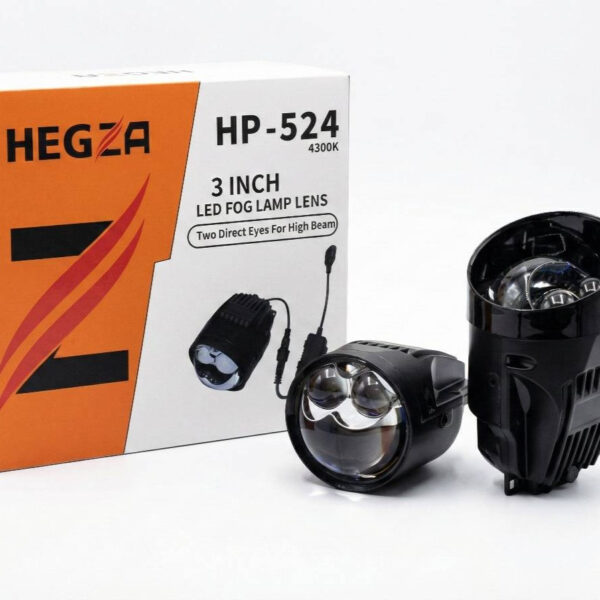 لنز پرژکتور جغدی HP-524 هگزا 4300 کلوین دو چشم نقاب دار
