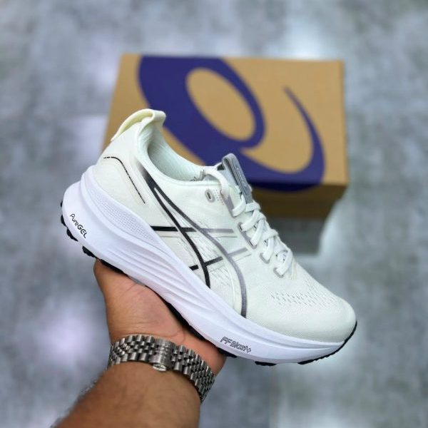 کفش کتونی زنانه اسیکس ژل کایانو 32 زنانه سفید ASICS GEL-KAYANO 32