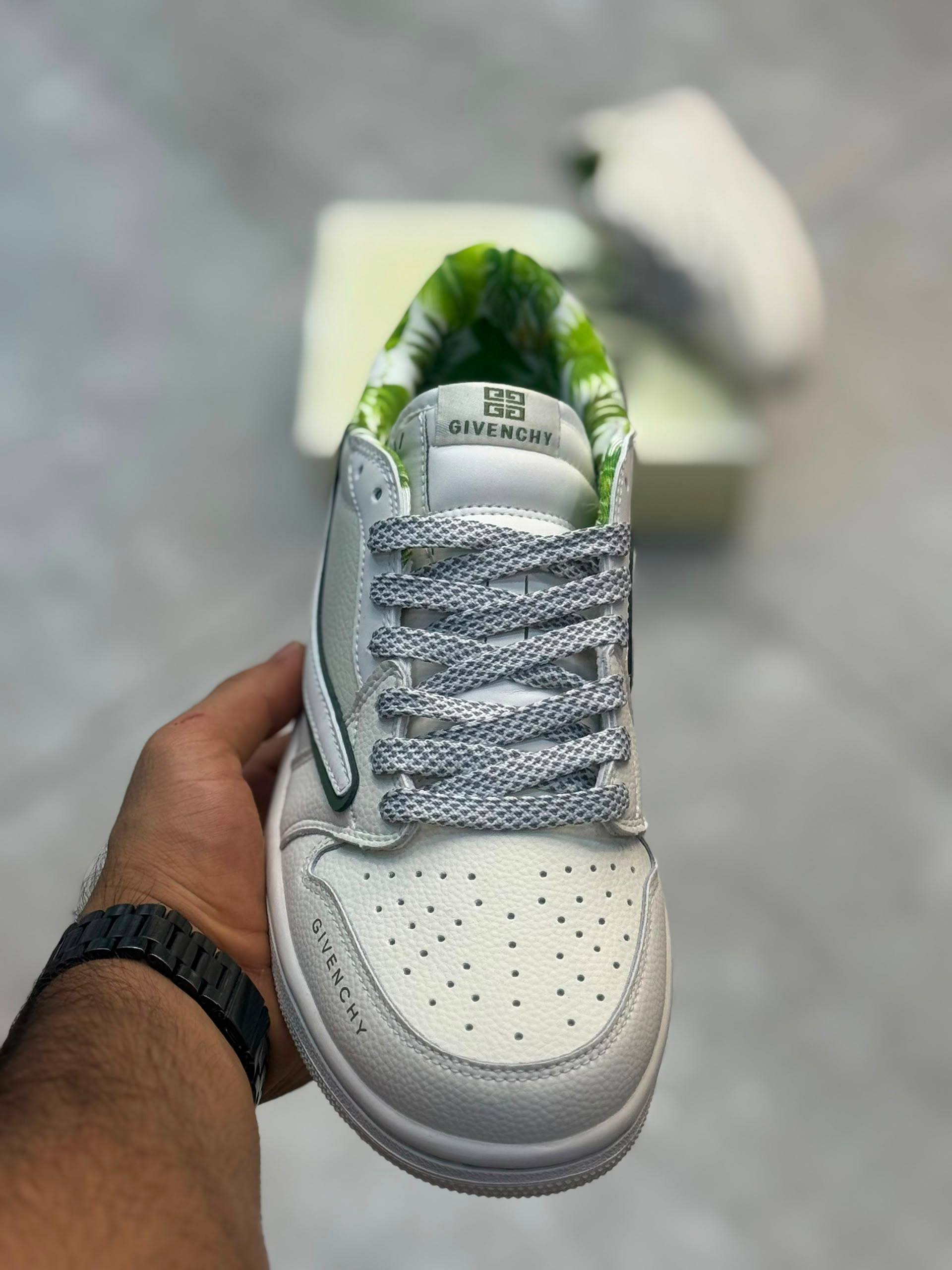 کفش کتونی مردانه نایک ایر جردن 1 Nike Air Jordan 1 Low Travis Scott Givenchy - Image 6