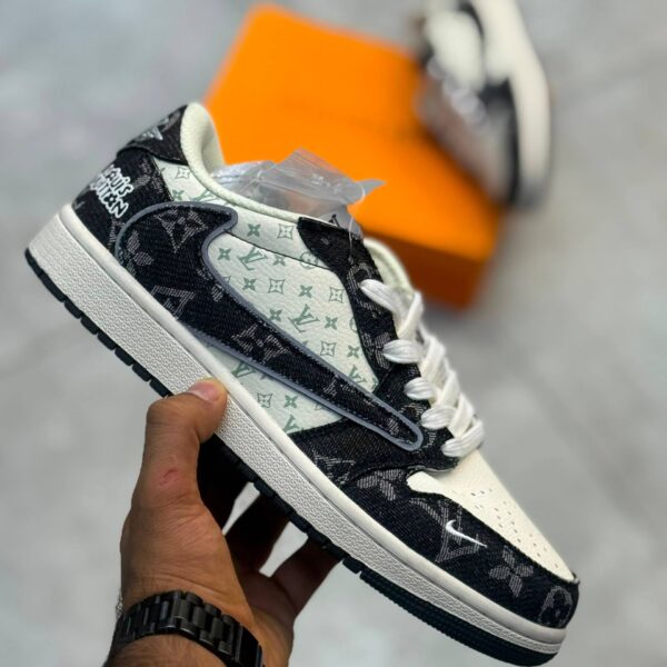 کفش کتونی مردانه نایک ایر جردن 1 Nike Air Jordan 1 Low Travis Scott x Black LV