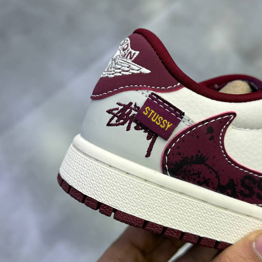 کفش کتونی مردانه نایک ایر جردن 1 Nike Air Jordan 1 Low Travis Scott Stussy - Image 3