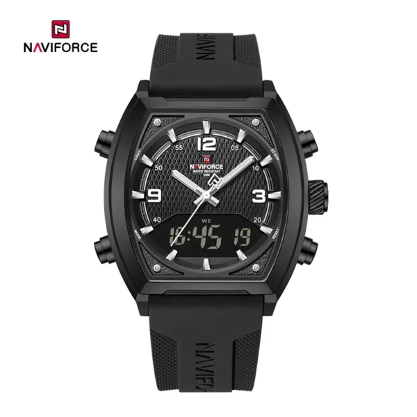 ساعت مچی مردانه نیوی فورس Naviforce NF9242 B/W/B اورجینال (x)