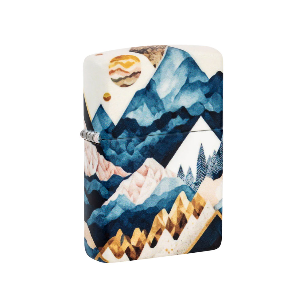 فندک زیپو اصل 46262 49352 GEOMETRIC MOUNTAINS D