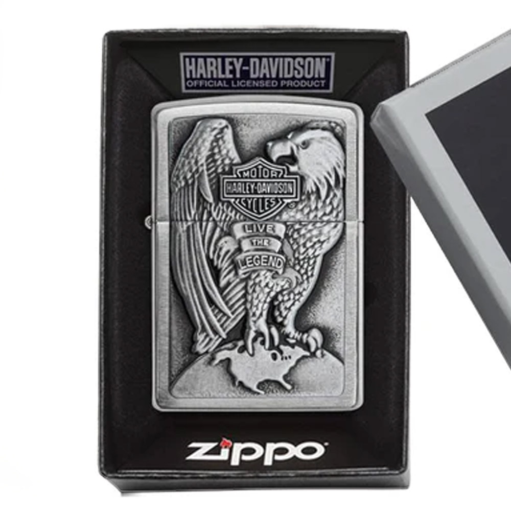 فندک زیپو اصل 200HD-H231 MADE IN USA EAGLE - Image 4