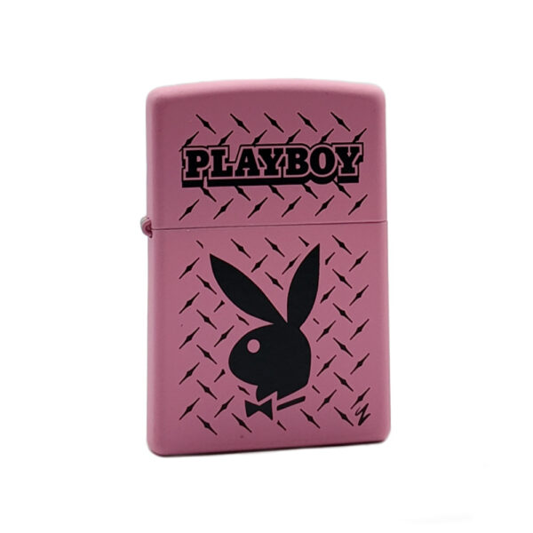 فندک زیپو اصل 238 طرح Playboy صورتی