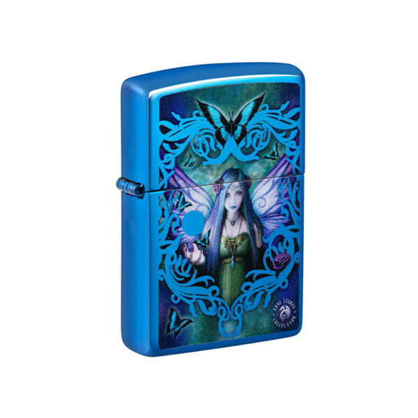 فندک زیپو اصل 48985 20446 طرح فرشته بالدار آبی ANNE STOKES COLLECTION