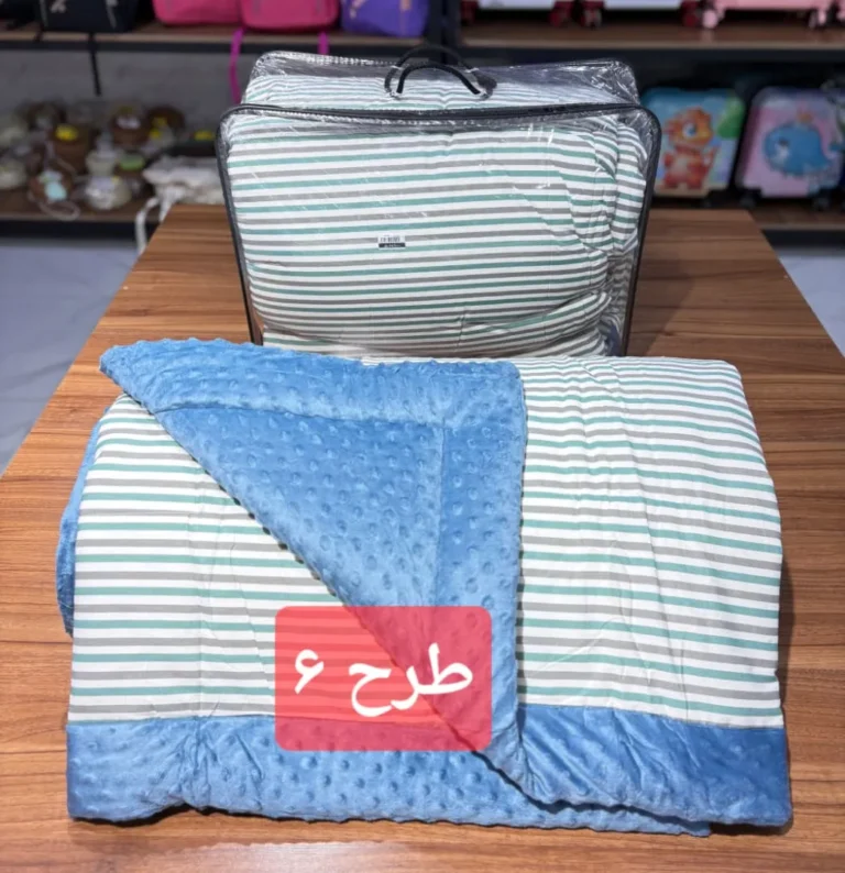 لحاف پنبه ای تک طرح دار وارداتی