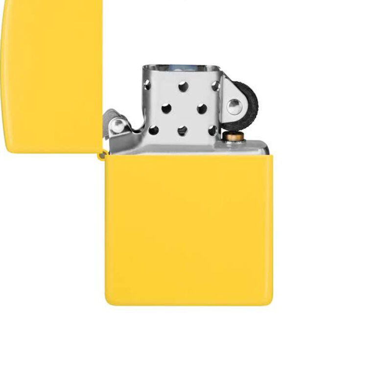 فندک زیپو اصل 46019 زرد مات SUNFLOWER YELLOW MAT
