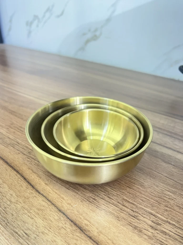 کاسه استیل طلایی 81-0611 وارداتی