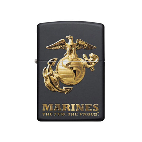 فندک زیپو اصل 49149 218 USMC مشکی طرح Marines