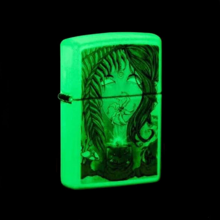 فندک زیپو اصل 48995 49193 SEAN DIETRICH طرح Goddess of Green سفید