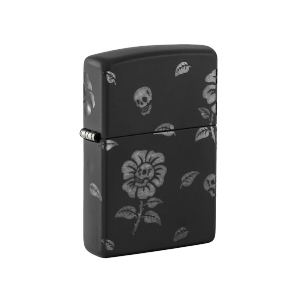 فندک زیپو اصل 48931 218C FLOWER SKULLS DESIGN