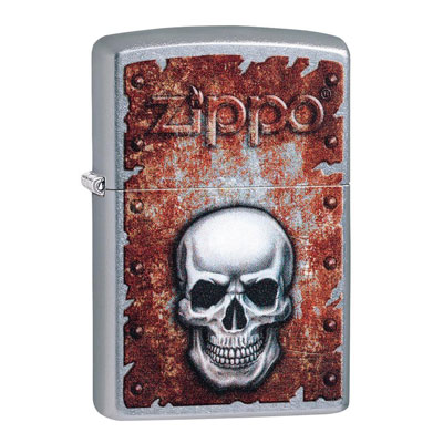 فندک زیپو اصل 29870 207 RUSTED SKULL DESIGN