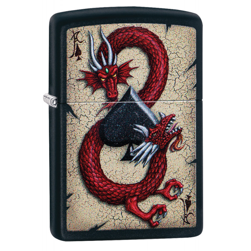 فندک زیپو اصل 29840 218 DRAGON ACE DESIGN