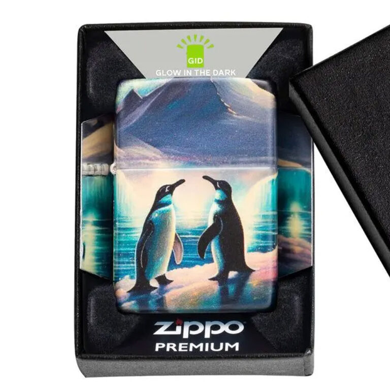 فندک زیپو اصل 46014 49193 PENGUIN DESIGN