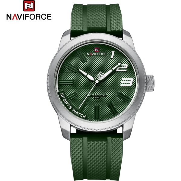 ساعت مچی مردانه نیوی فورس مدل NF9202SWGN بند لاستیکی اورجینال