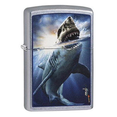 فندک زیپو اصل 29568 207 MAZZI SHARK ATTACK