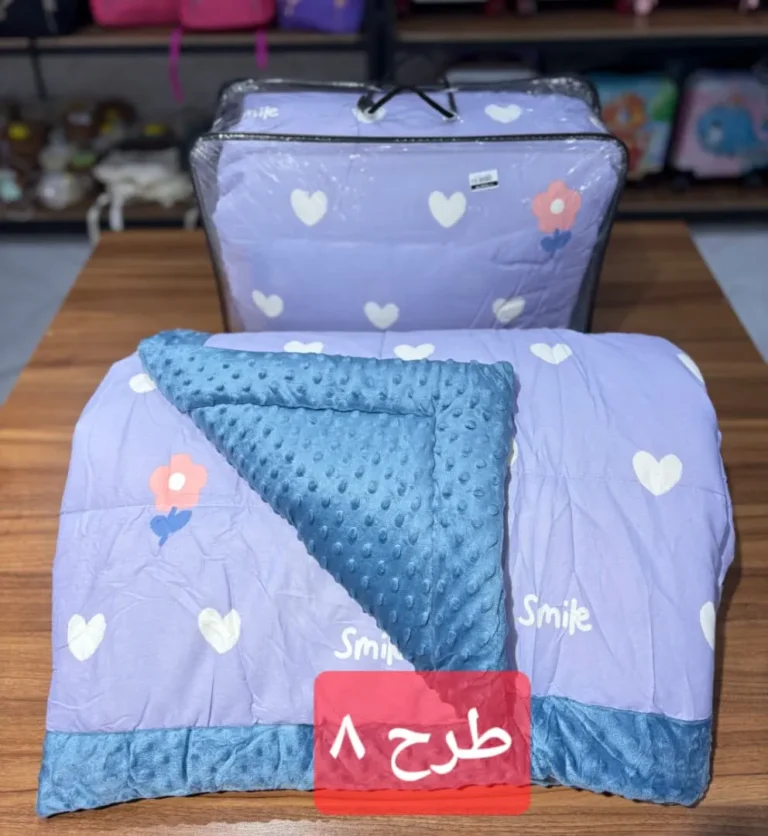 لحاف پنبه ای تک طرح دار وارداتی