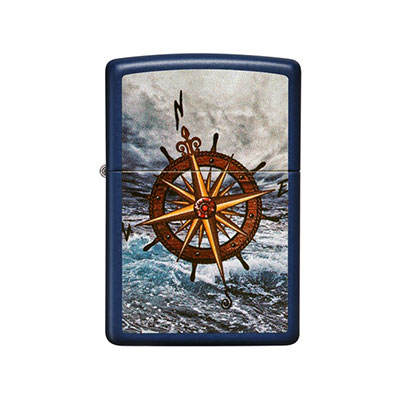 فندک زیپو اصل 49408 239 COMPASS DESIGN