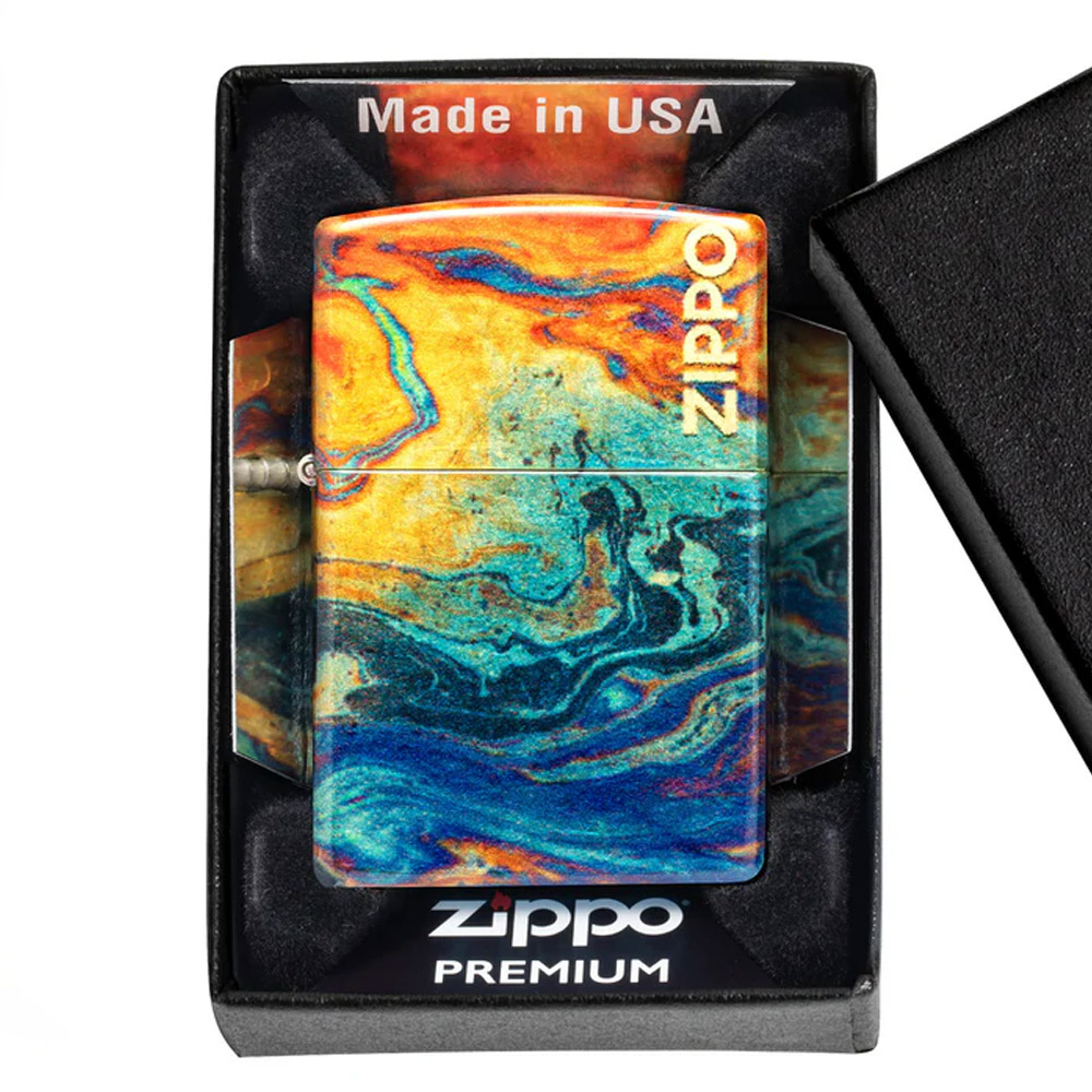 فندک زیپو اصل 48778 49458 COLORFUL ZIPPO DESIGN - تصویر 4