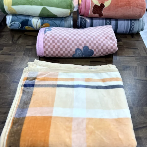 پتو مسافرتی دونفره رنگی 1521-3 وارداتی (x)