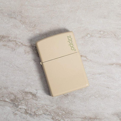 فندک زیپو اصل 49453ZL Flat Sand Zippo Logo
