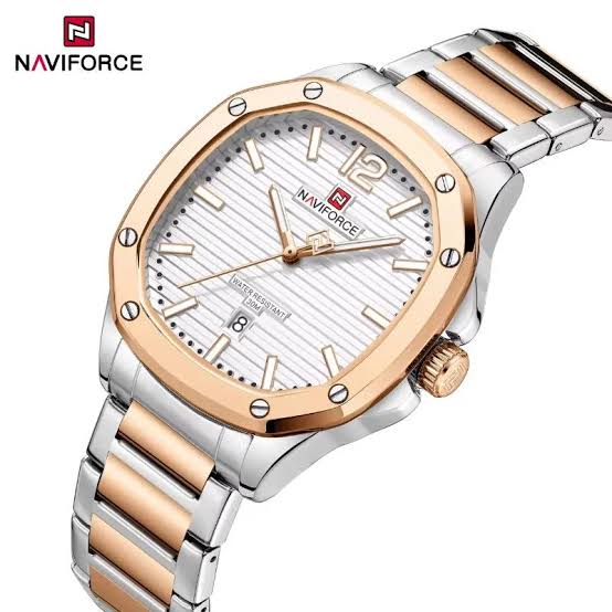 ساعت مردانه نیوی فورس Naviforce NF9243 RG/W اورجینال (x)