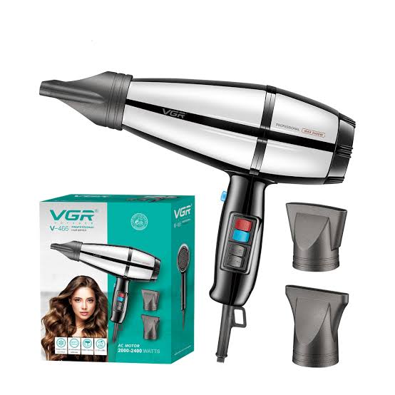 سشوار وی جی آر مدل V-466 با باد سرد و متمرکزکننده (x)