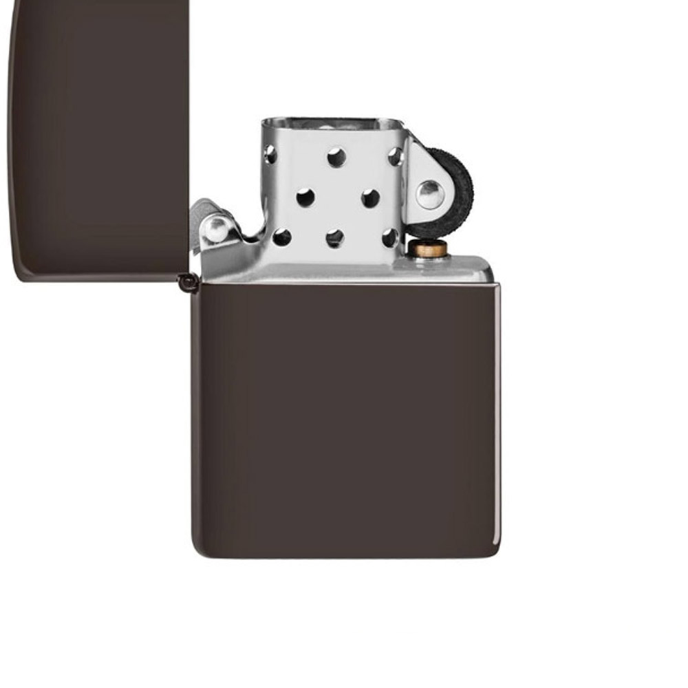 فندک زیپو اصل 49180 REG BROWN MATTE - تصویر 2